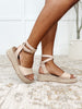 Sandy Heights Platform Sandals in Blush