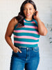 Scholarly Pursuits Knit Striped Tank