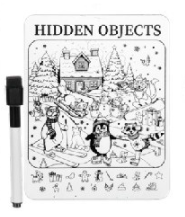 Christmas Dry Erase Travel Games for Dinner Out or a Car Ride