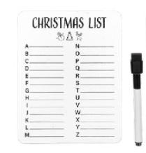 Christmas Dry Erase Travel Games for Dinner Out or a Car Ride