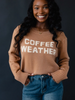 Brown Coffee Weather Sweater