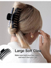 Large Matte Finish Fashion Hair Claw Clips