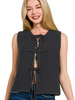 Front Tie Sweater Vest