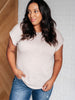 Selfishly Mine T-Shirt in Taupe