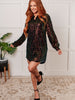 Shimmering Splendor Sequin Shirt Dress