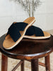 Shore Thing Slip on Sandals in Prism Black