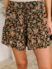 Short Notice Tiered Shorts in Tiny Flower Field
