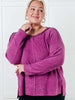 Simple Silhouette Brushed Hacci Sweater in Light Plum