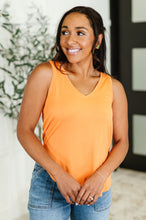 Simpler Times Basic V-Neck Tank in Orange