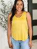 Simpler Times Basic V-Neck Tank in Pineapple