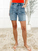 Sonnie Mid Rise Bermuda Cutoff Shorts