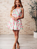 Soul Tied Floral Dress in Pink