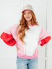Stripes on My Sleeves Color Block Pullover