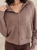 Sun or Shade Zip Up Jacket in Smokey Brown