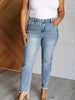Susan High Rise Side Panel Detail Slim Jeans