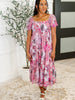 Sweetheart Club Square Neck Floral Dress