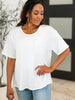 Take It Easy Slouchy Tee in Ivory