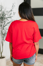 Take It Easy Slouchy Tee in Red