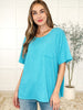 The Go-To Tee in Aqua Glow