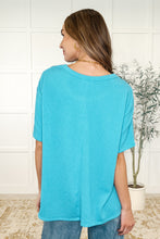 The Go-To Tee in Aqua Glow