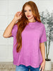 The Layback Relaxed Basic Tee in Hot Magenta