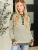 Timeless Lines Contrast Henley Top