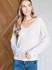 Told You So Ribbed Knit V Neck Sweater