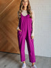 Totally Me Spaghetti Strap Jumpsuit in Light Plum