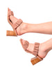 Tropic Like it's Hot Heels in Blush Suede