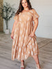 Trusting My Intuition Balloon Sleeve Dress in Camel