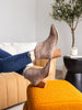 Twilight Studded Heeled Ankle Boot in Taupe