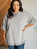 Unbothered Mineral Wash Top in Grey