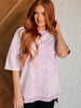 Unbothered Mineral Wash Top in Orchid Petal