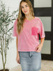 Who's That Girl Crochet Pocket T-Shirt