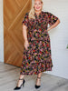 Wildflower and Barley V-Neck Button Up Dress