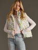 White Floral Vest