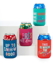 Winter Fun Ski Neoprene Beverage Cooler