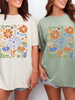 Blue Floral Pumpkin Graphic Tee in Two Colors