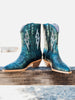 Bowie Metallic Boot in Teal