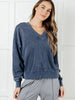 Rep Ready Mineral Wash French Terry Pullover in Blue