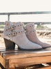 Elsa Leather Ankle Boot in Taupe
