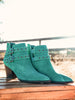 Elsa Leather Ankle Boot in Teal
