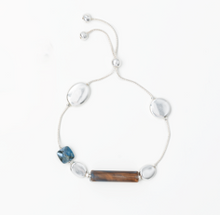 Blue & Silver Cinch Bracelet