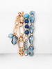 Blue Bead Bracelet Set