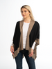 Bordered Bordeaux Cardi Wrap