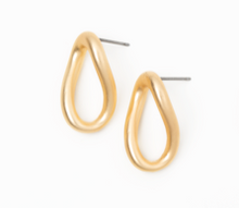 Matte Gold Missing Link Post Earrings