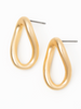 Matte Gold Missing Link Post Earrings