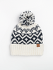 Mountain Top Mix Knit Hat with Pom