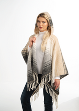 Striped Hooded Wrap