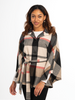 Plaid Belted Wrap